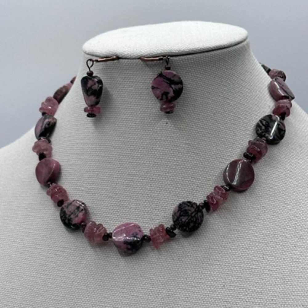 Necklace and earrings